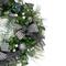 24" Houndstooth & White Berries Artificial Christmas Wreath